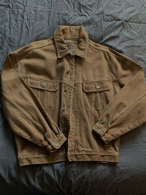 Men's Casual Brown Denim Jacket